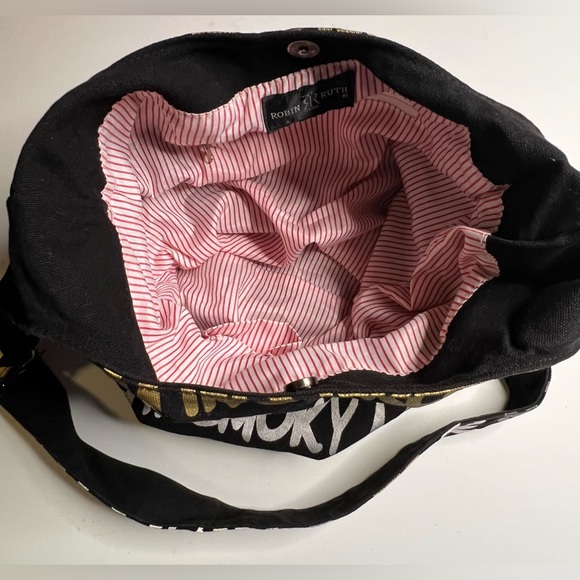 Robin Ruth Adjustable Shoulder Bag Great Smoky MTNS lined with snap closure - Picture 8 of 16